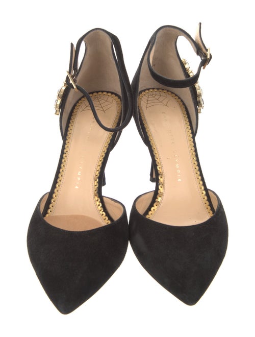 Charlotte Olympia Suede D'Orsay Pumps