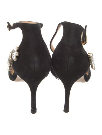 Charlotte Olympia Suede D'Orsay Pumps