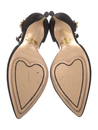 Charlotte Olympia Suede D'Orsay Pumps