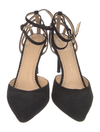Charlotte Olympia Suede D'Orsay Pumps