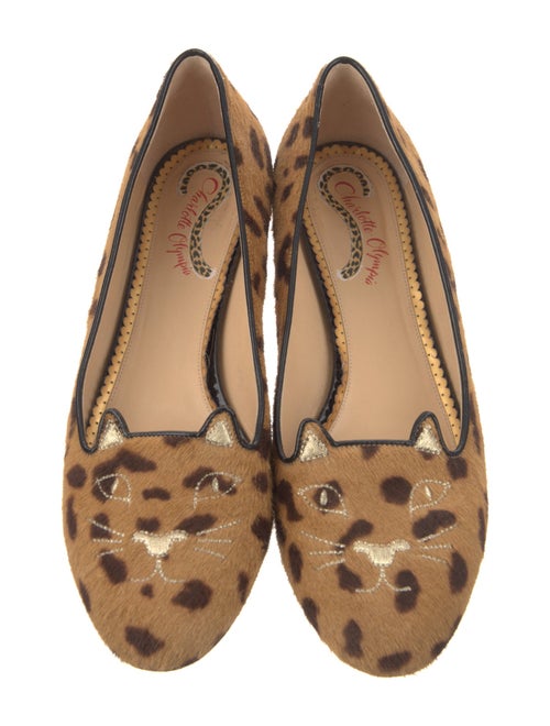 Charlotte Olympia Ponyhair Animal Print Loafers