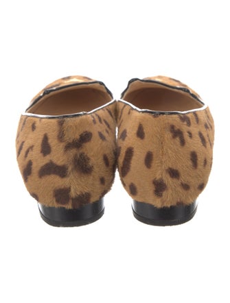 Charlotte Olympia Ponyhair Animal Print Loafers
