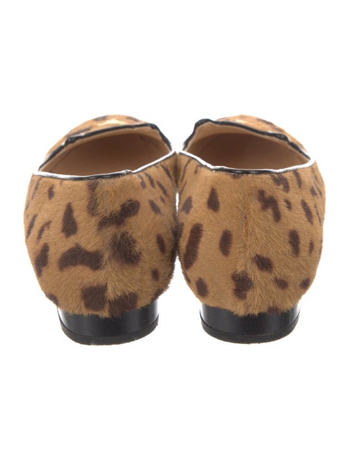 Charlotte Olympia Ponyhair Animal Print Loafers