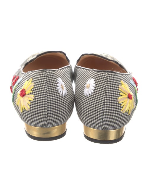Charlotte Olympia Canvas Printed Loafers