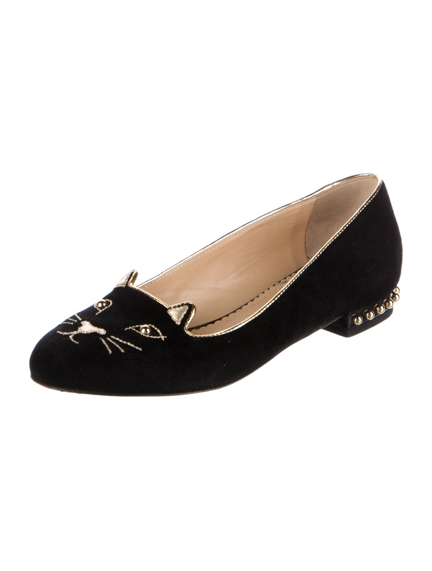 Charlotte Olympia Suede Loafers