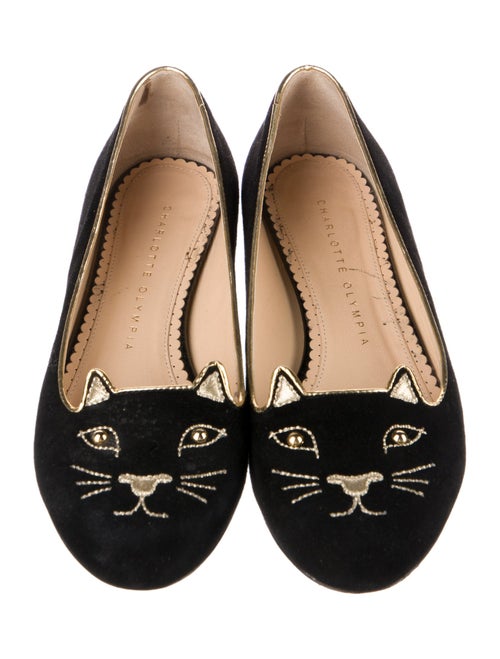 Charlotte Olympia Suede Loafers