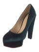 Charlotte Olympia Velvet Pumps