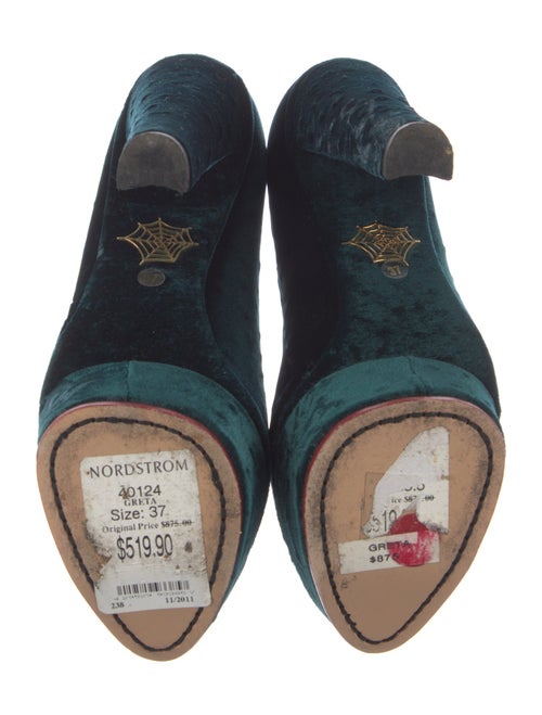 Charlotte Olympia Velvet Pumps