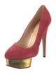Charlotte Olympia Suede Pumps