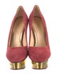 Charlotte Olympia Suede Pumps