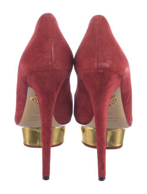 Charlotte Olympia Suede Pumps