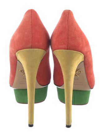 Charlotte Olympia Suede Pumps