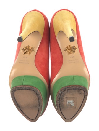 Charlotte Olympia Suede Pumps