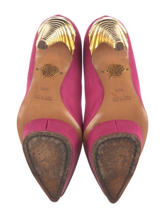 Charlotte Olympia Satin Pumps
