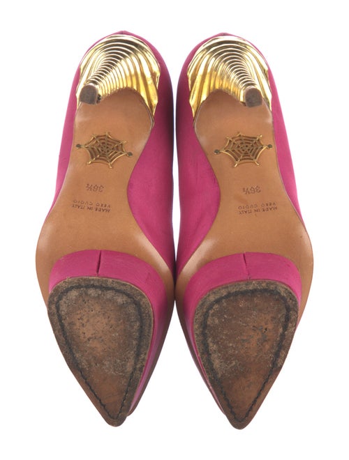 Charlotte Olympia Satin Pumps