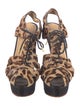 Charlotte Olympia Ponyhair Animal Print T-Strap Pumps