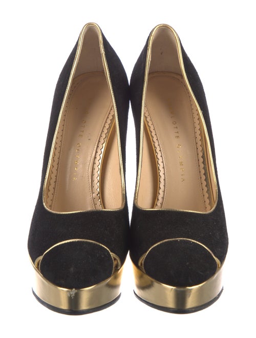 Charlotte Olympia Suede Pumps