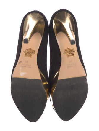 Charlotte Olympia Suede Pumps