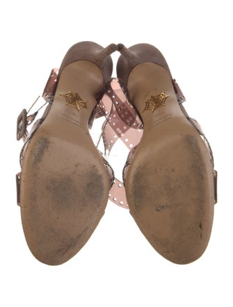 Charlotte Olympia Leather Lasercut Accents Sandals