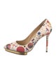 Charlotte Olympia Leather Printed Pumps