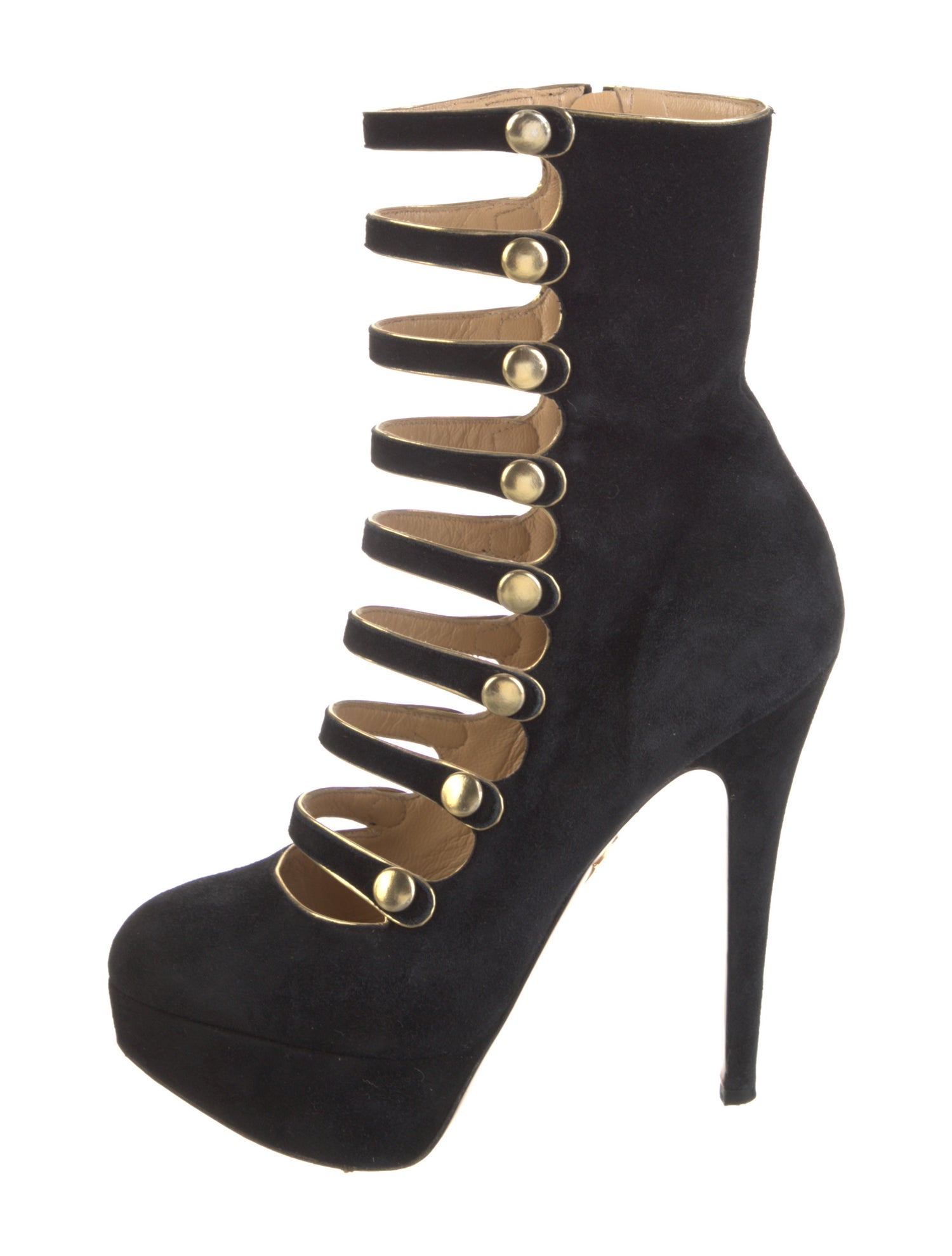 Charlotte Olympia Suede Pumps