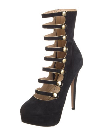 Charlotte Olympia Suede Pumps