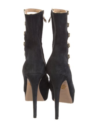 Charlotte Olympia Suede Pumps
