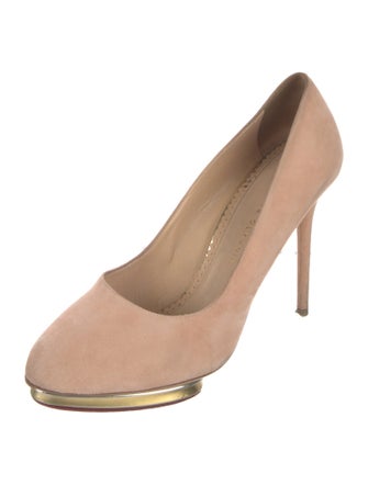 Charlotte Olympia Suede Pumps