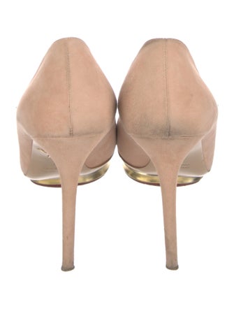 Charlotte Olympia Suede Pumps