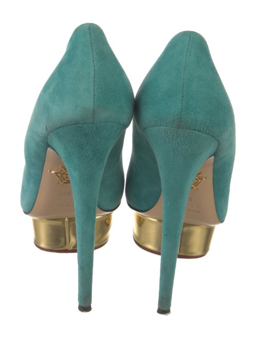 Charlotte Olympia Suede Pumps