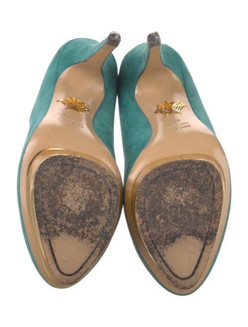 Charlotte Olympia Suede Pumps