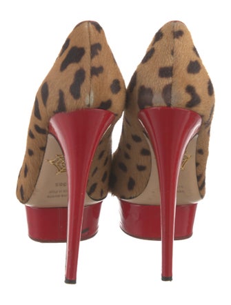 Charlotte Olympia Ponyhair Animal Print Pumps
