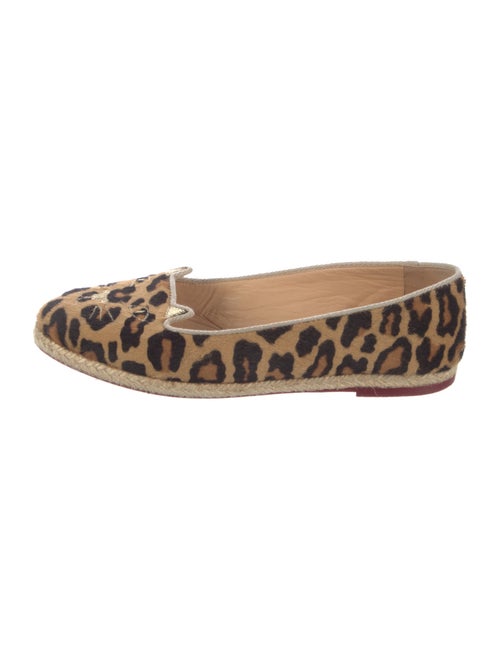 Charlotte Olympia Ponyhair Animal Print Espadrilles