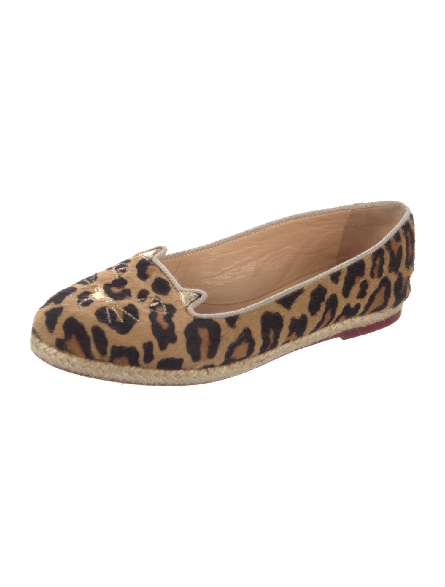 Charlotte Olympia Ponyhair Animal Print Espadrilles