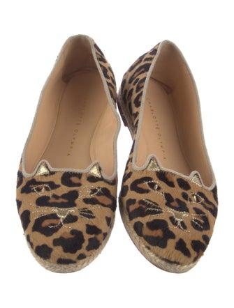 Charlotte Olympia Ponyhair Animal Print Espadrilles