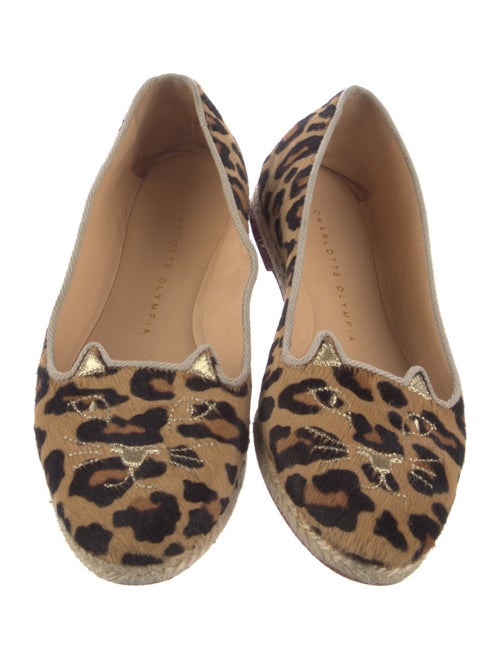 Charlotte Olympia Ponyhair Animal Print Espadrilles