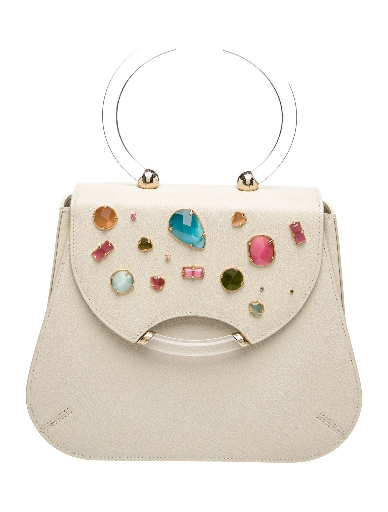 Charlotte Olympia Leather Top Handle Bag