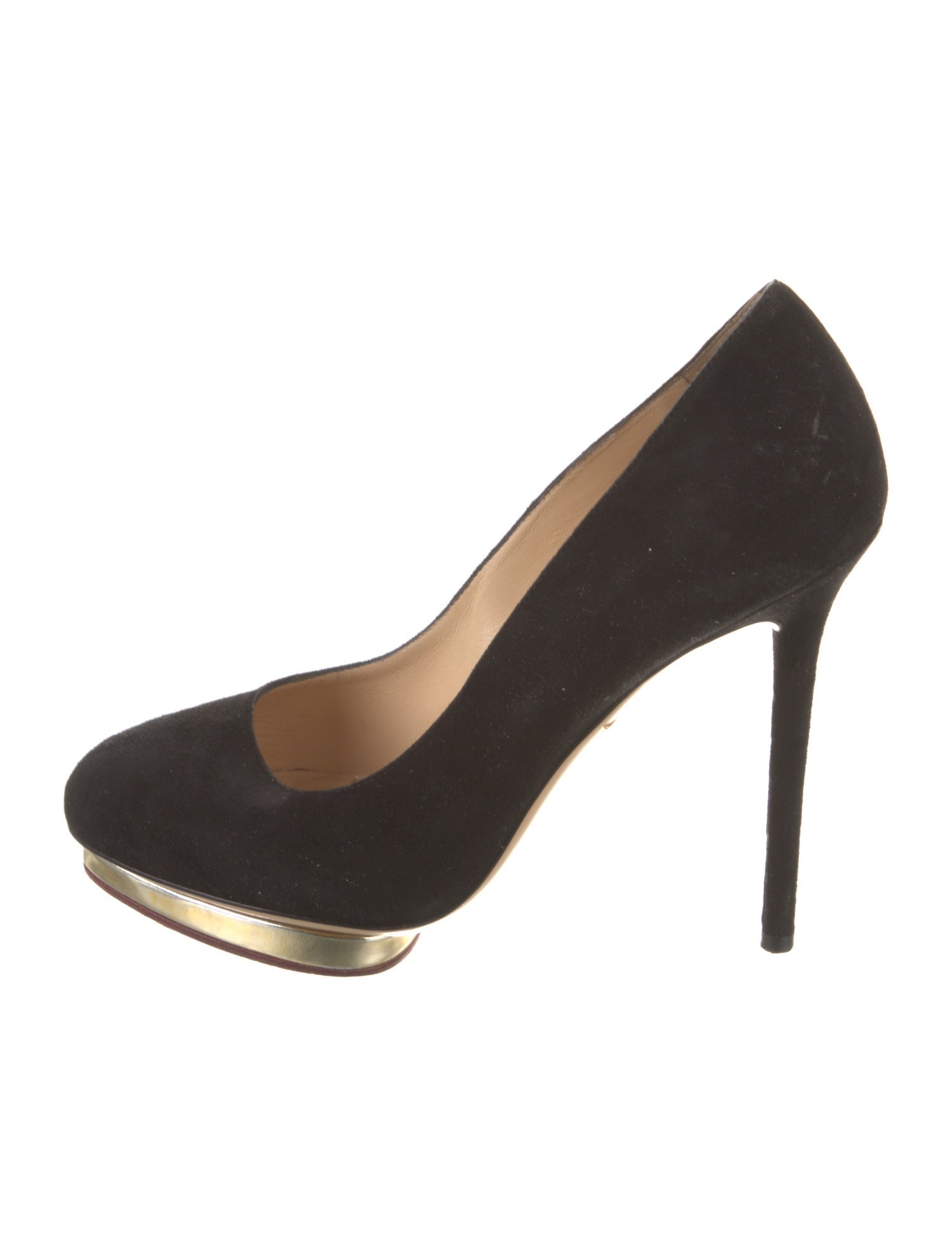 Charlotte Olympia Suede Pumps