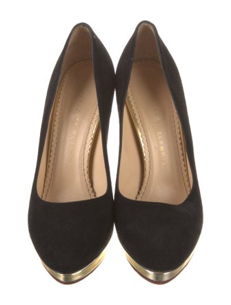 Charlotte Olympia Suede Pumps