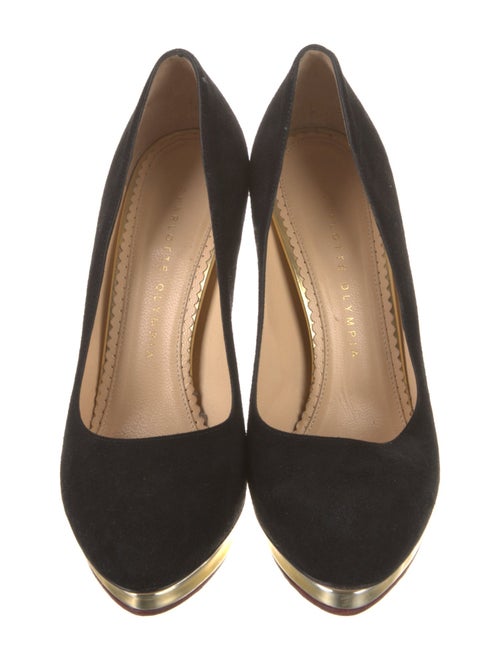 Charlotte Olympia Suede Pumps