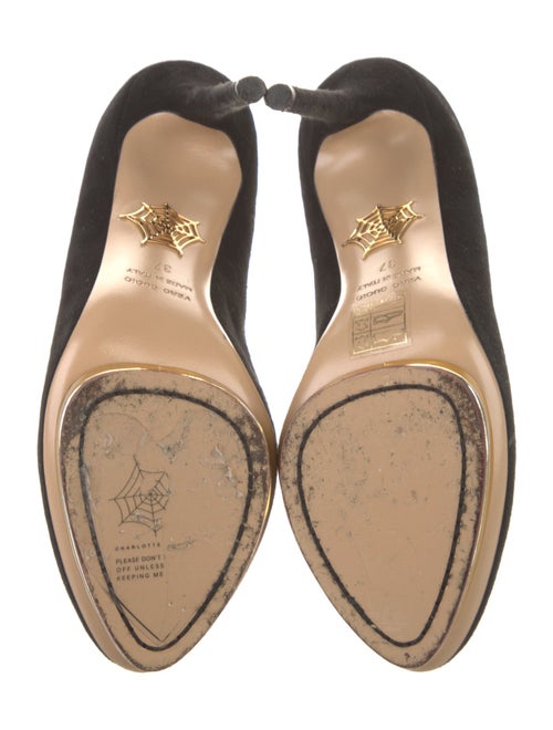 Charlotte Olympia Suede Pumps