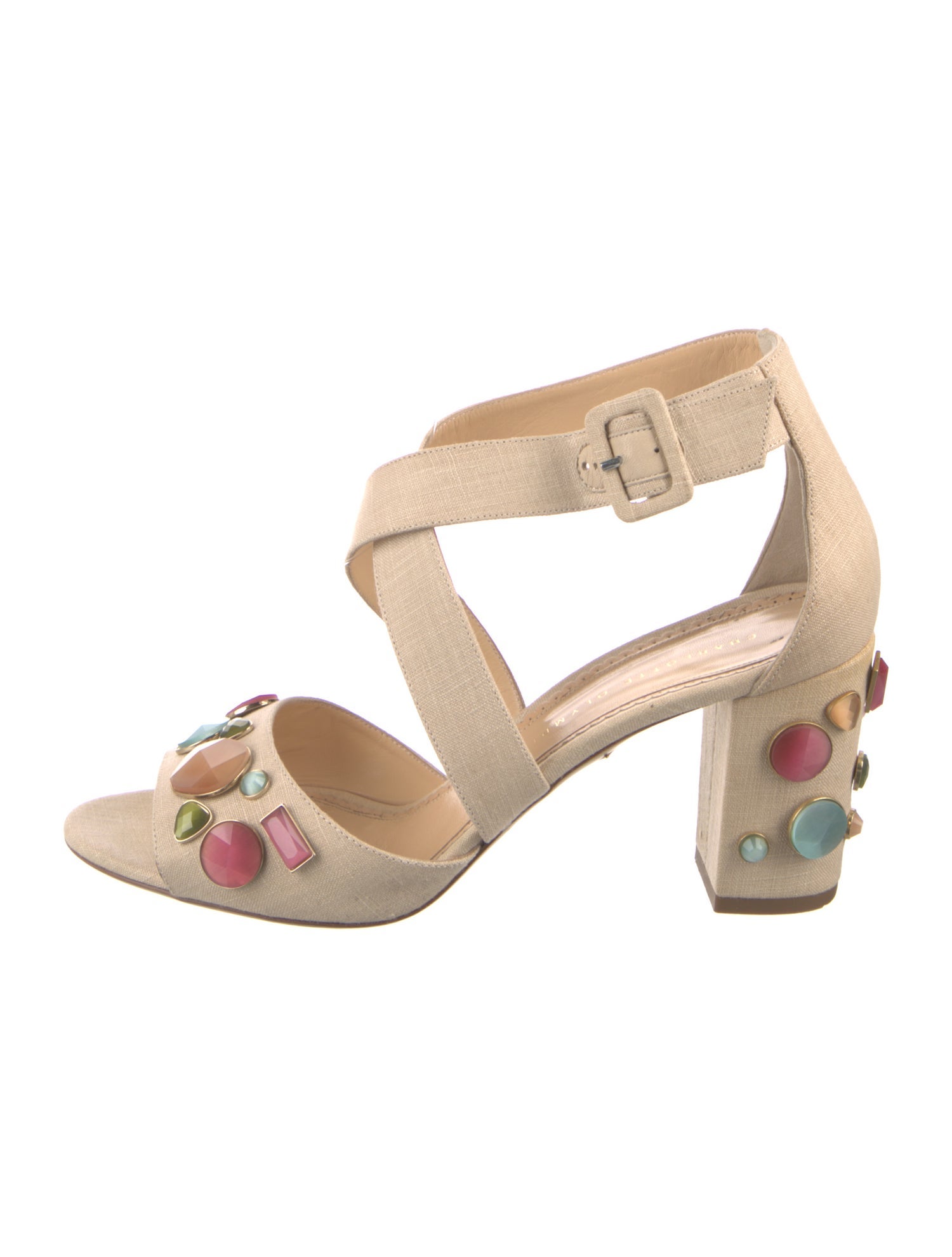 Charlotte Olympia Canvas D'Orsay Pumps