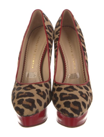 Charlotte Olympia Ponyhair Animal Print Pumps