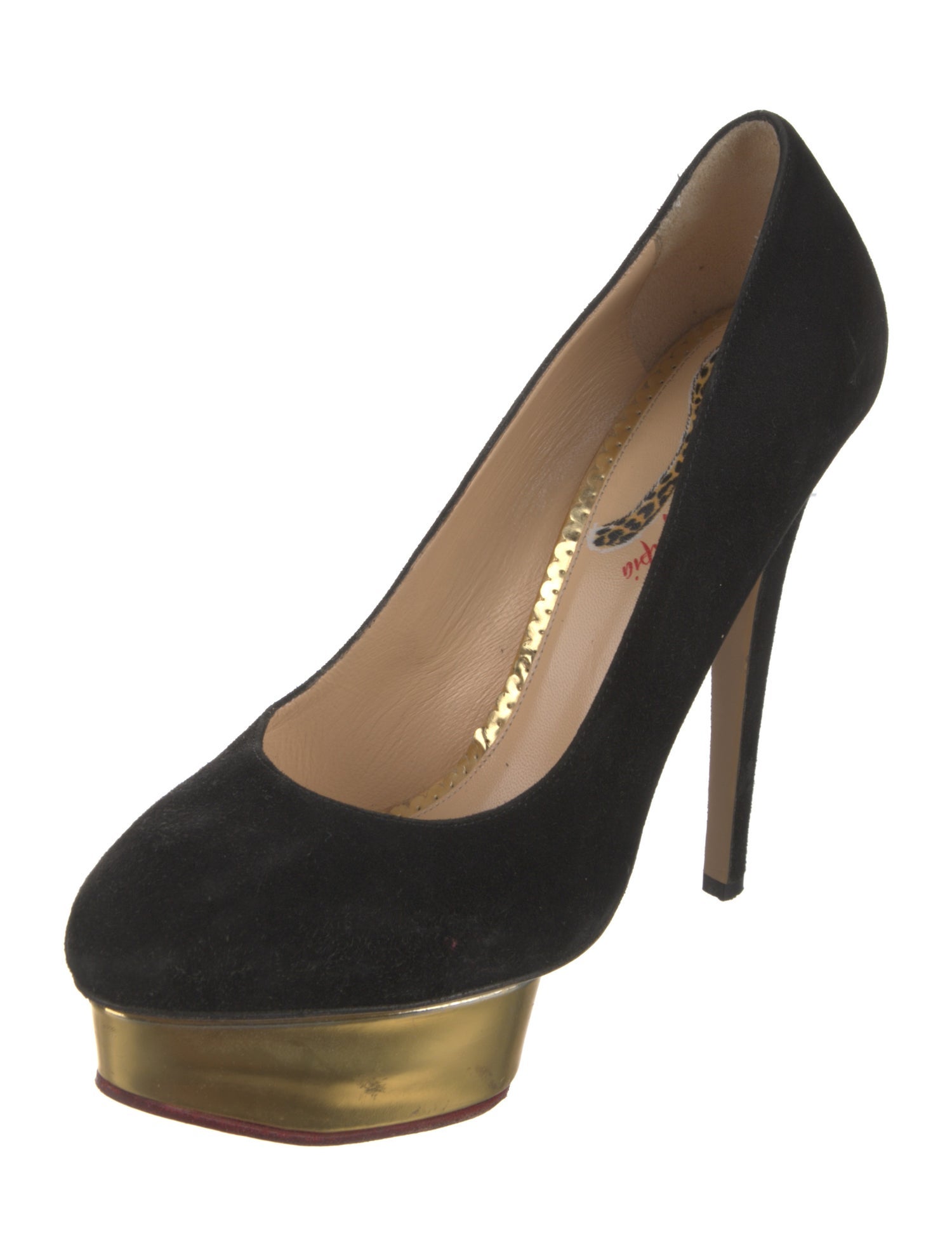 Charlotte Olympia Suede Pumps