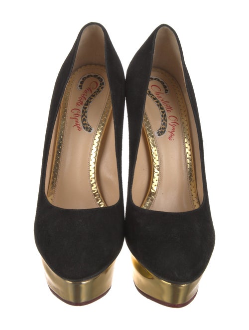 Charlotte Olympia Suede Pumps
