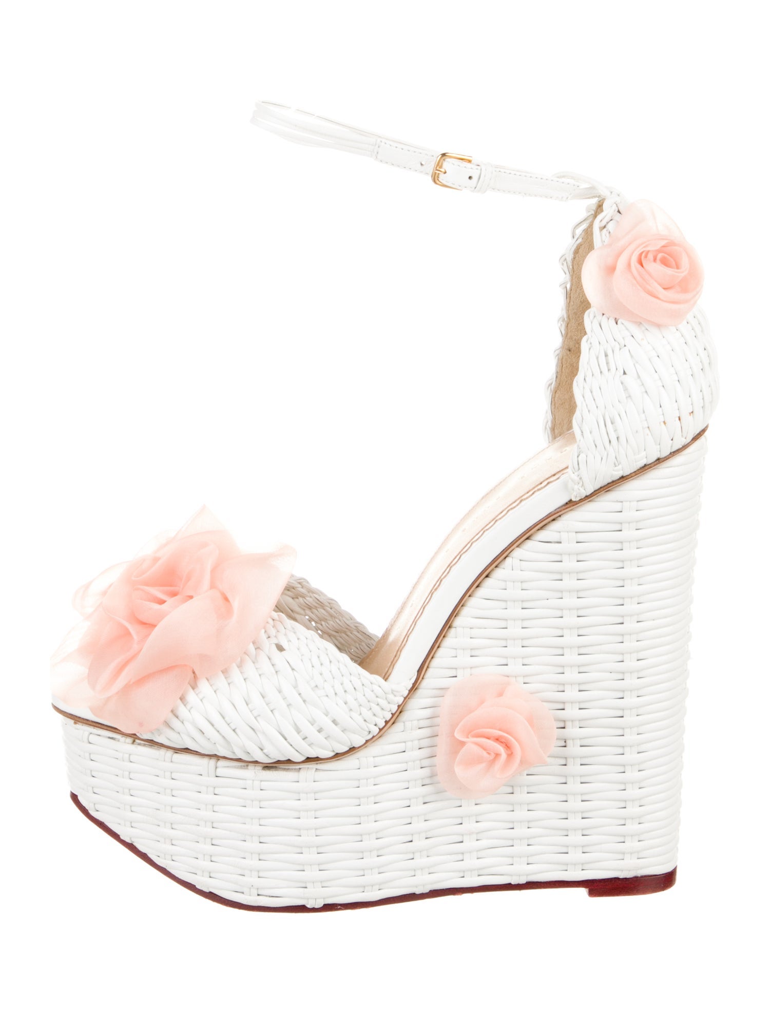 Charlotte Olympia Leather Gladiator Sandals