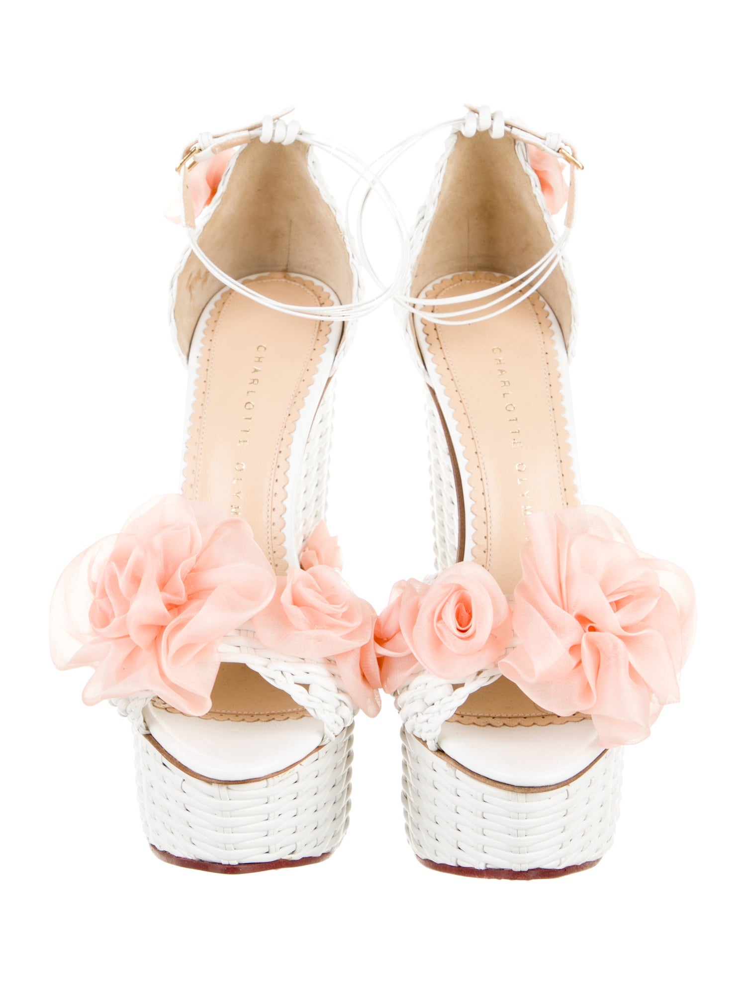 Charlotte Olympia Leather Gladiator Sandals