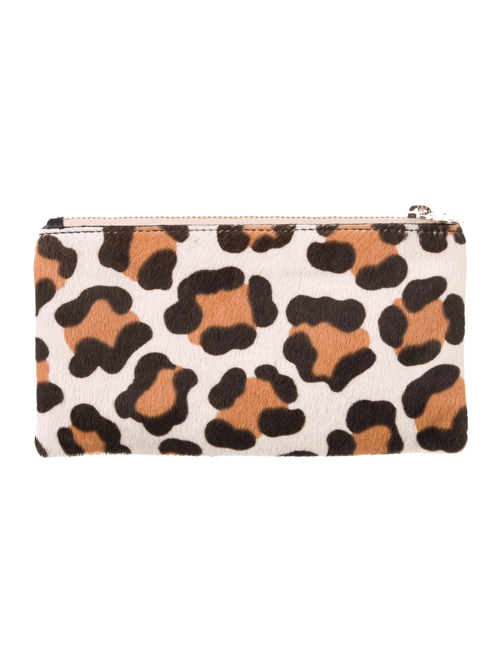 Charlotte Olympia Animal Print Ponyhair Cosmetic Bag