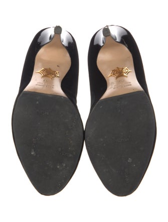 Charlotte Olympia Velvet Embroidered Accent Pumps