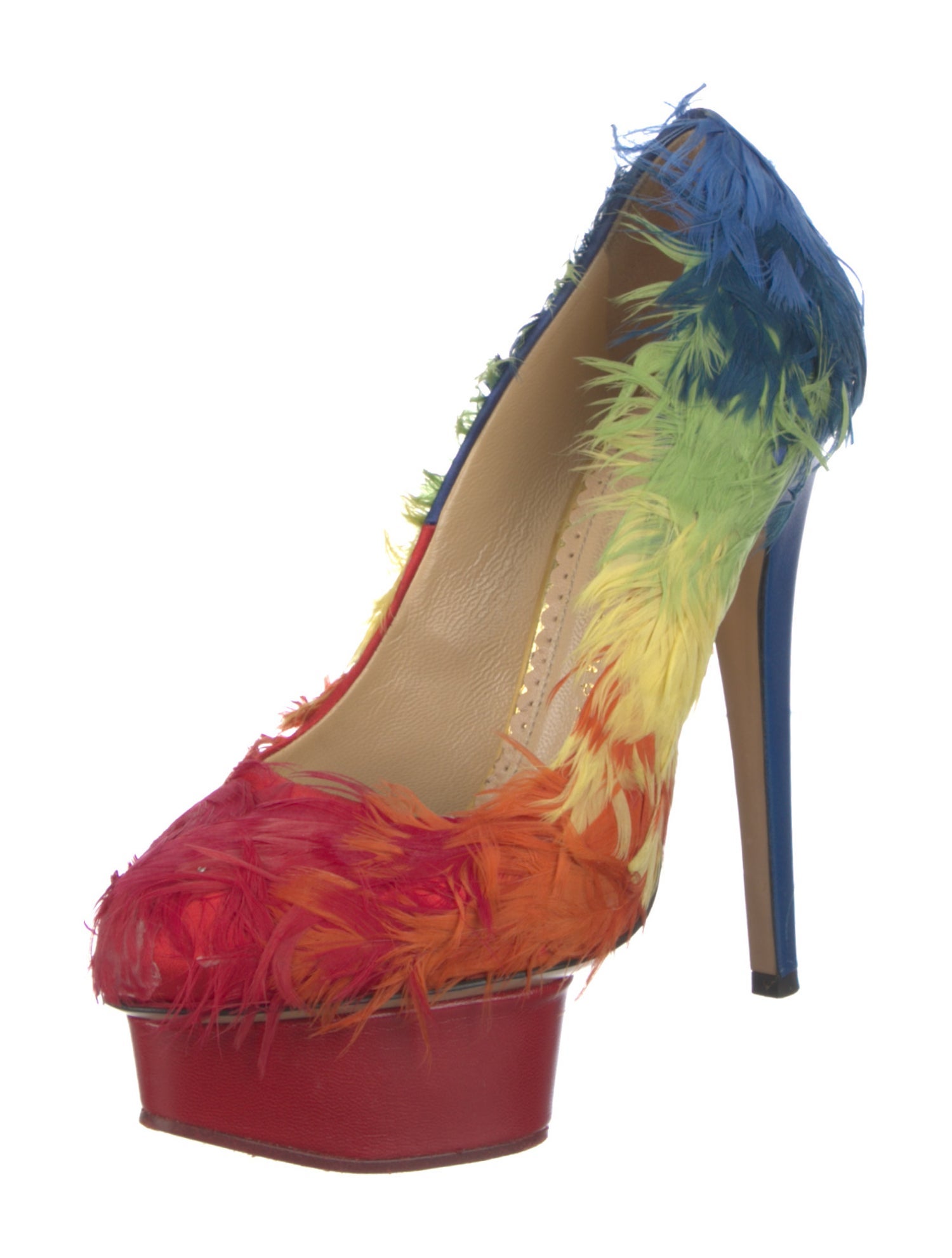 Charlotte Olympia Duck Feathers Pumps